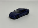 Porsche Taycan Turbo S 2019 Dark Blue Metallic 1:87 Minichamps 870068401