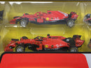 Ferrari Formula 1 Set of 7 Cars with Display Stand 1:43 Scale Bburago 36864