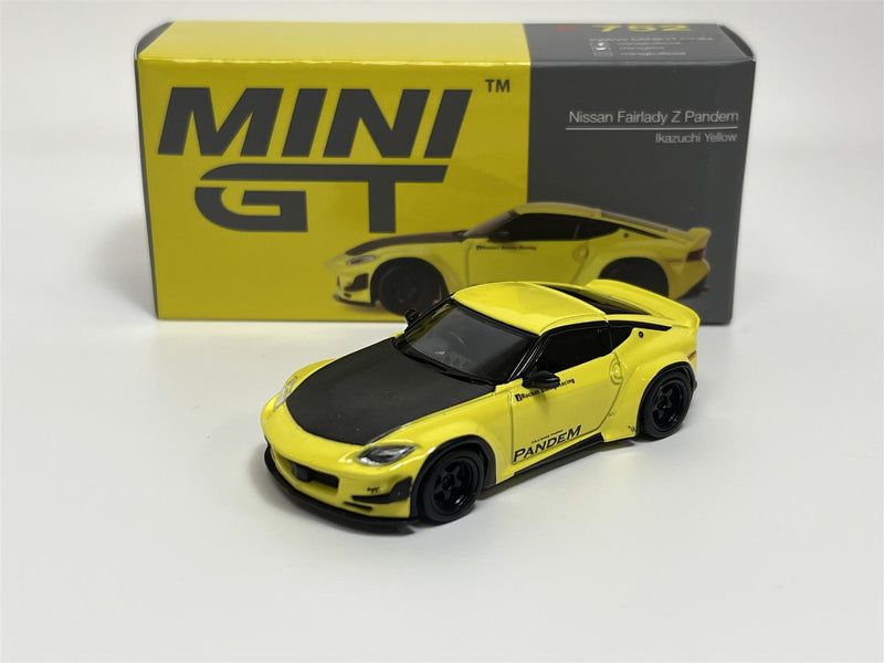 Nissan Z Pandem Ikazuchi Yellow RHD 1:64 Mini GT MGT00752R