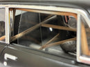 a close up of a car window