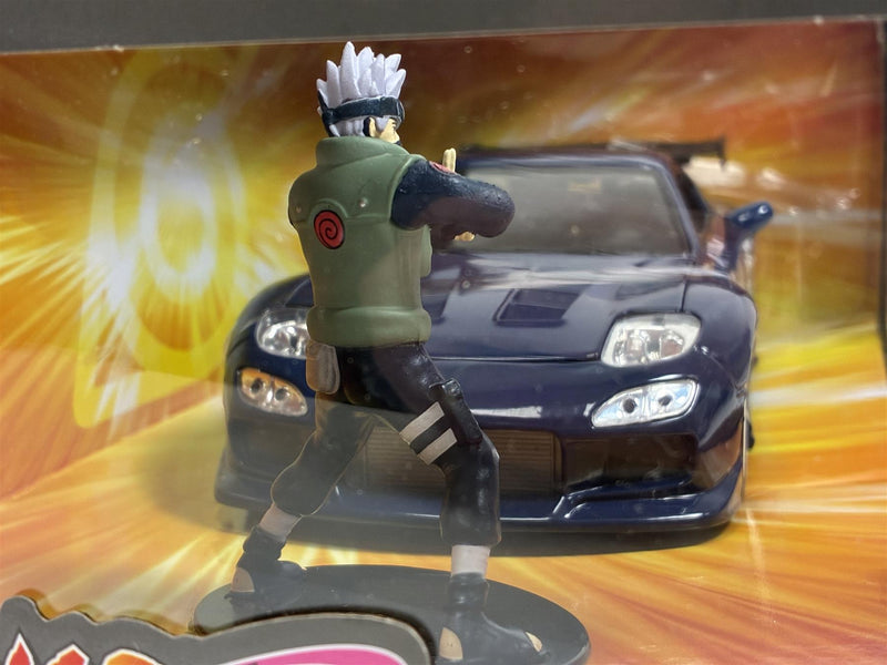 Naruto Shippuden Kakashi Hatake Figure and 1993 Mazda RX-7 1:24 Jada 253255085 35349
