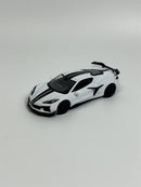 Chevrolet Corvette Z06 2023 Arctic White LHD 1:64 Scale Mini GT MGT00677L