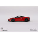 a red sports car on a white background