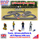 RC On Road Track, Drivers Platform, Figures and Cars 1:32 Scale WASP