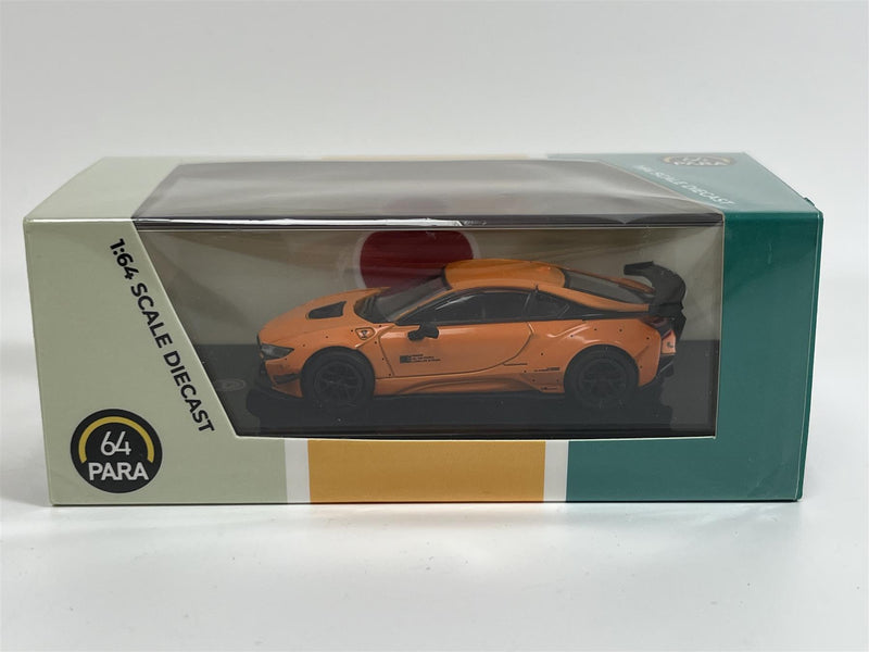 BMW i8 Liberty Walk Orange 1:64 Scale Paragon Models 55144