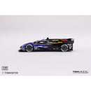 a toy race car on a white background