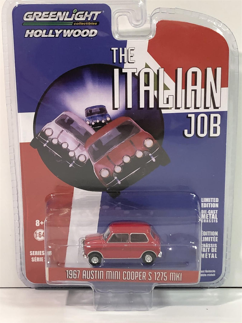 The Italian Job 1969 Movie 1967 Mini Cooper S 1275 Red 1:64 Greenlight 44880B