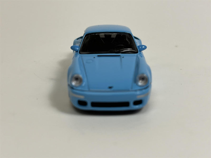 RUF CTR Anniversary Bayrisch Himmelblau LHD 1:64 Scale Mini GT MGT00562L