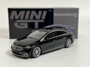 Mercedes Benz EQS 580 4MATIC Black RHD 1:64 Scale Mini GT MGT00694R