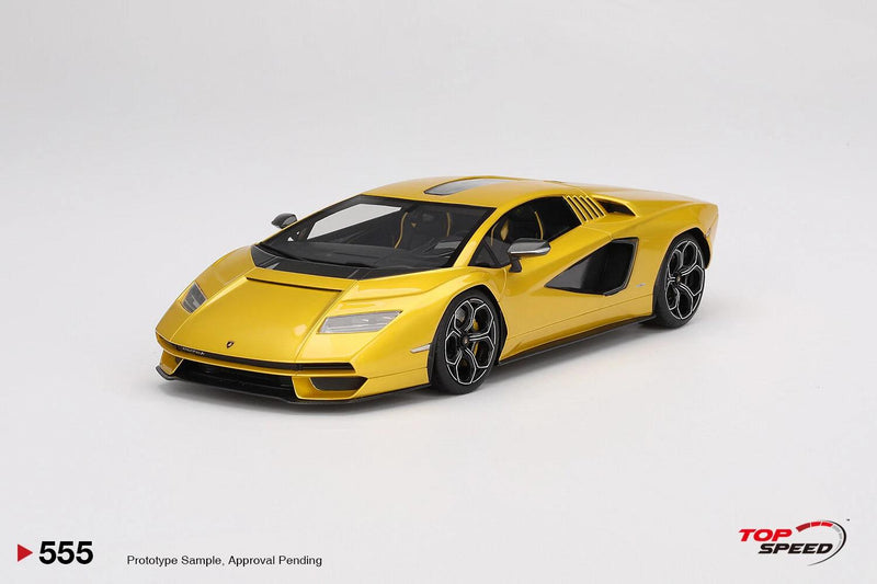 Lamborghini Countach LPI 800-4 New Giallo Orion 1:18 Scale Topspeed TS0555