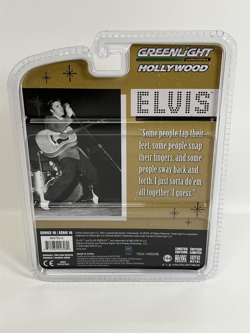 Elvis 1955 Cadillac Fleetwood Series 60 Blue 1:64 Scale Greenlight 44760A