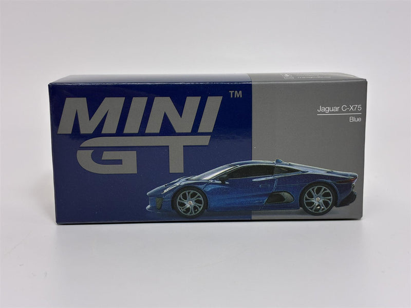 Jaguar C-X75 Blue LHD 1:64 Scale Mini GT MGT00884L