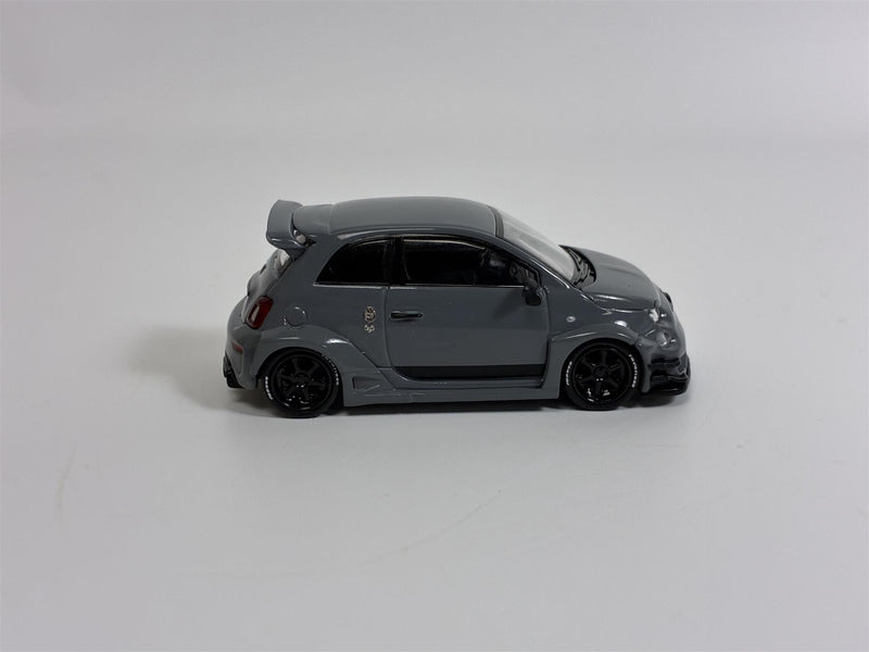 LB-Works Abas Works Abarth 595 Grey LHD 1:64 Mini GT MGT00995L