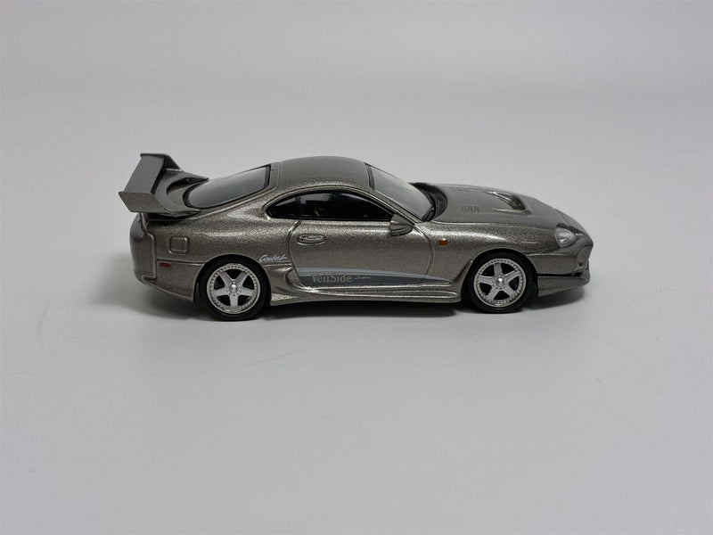 Toyota Supra VeilSide Combat VII Grey LHD 1:64 Scale Mini GT MGT00978L