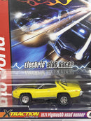 1971 Plymouth Road Runner Yellow X Traction Flame Throwers HO Scale Auto World SC366-4