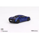 a blue toy car on a white background