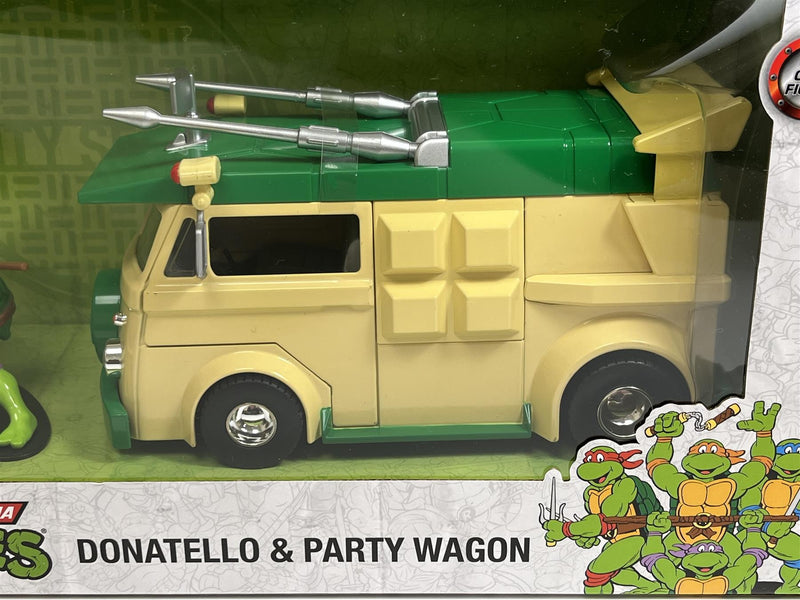 Teenage Mutant Ninja Turtles Donatello Figure and Party Wagon 1:24 Jada 253285003