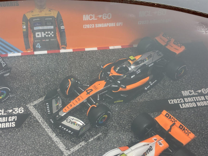 McLaren F1 4 Car Set Lando Norris