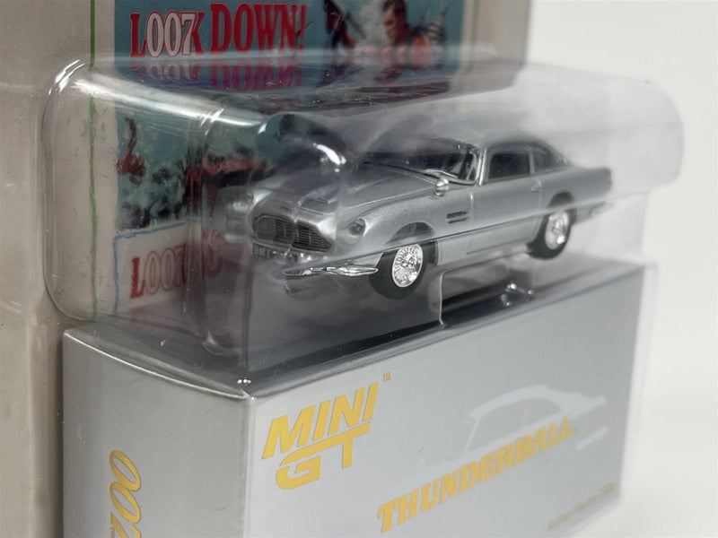 James Bond 007 Thunderball Aston Martin DB5 Silver English Version 1:64 Mini GT MGT00901- 007E