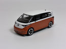 Volkswagen VW ID Buzz Candy White and Energetic Orange LHD 1:64 Mini GT MGT01061L