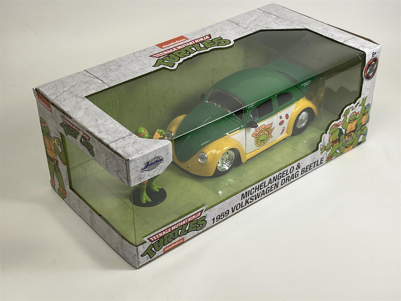 TMNT Michelangelo and 1959 Volkswagen Drag Beetle 1:24 Jada 253285002