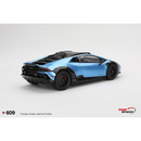 a blue and black sports car