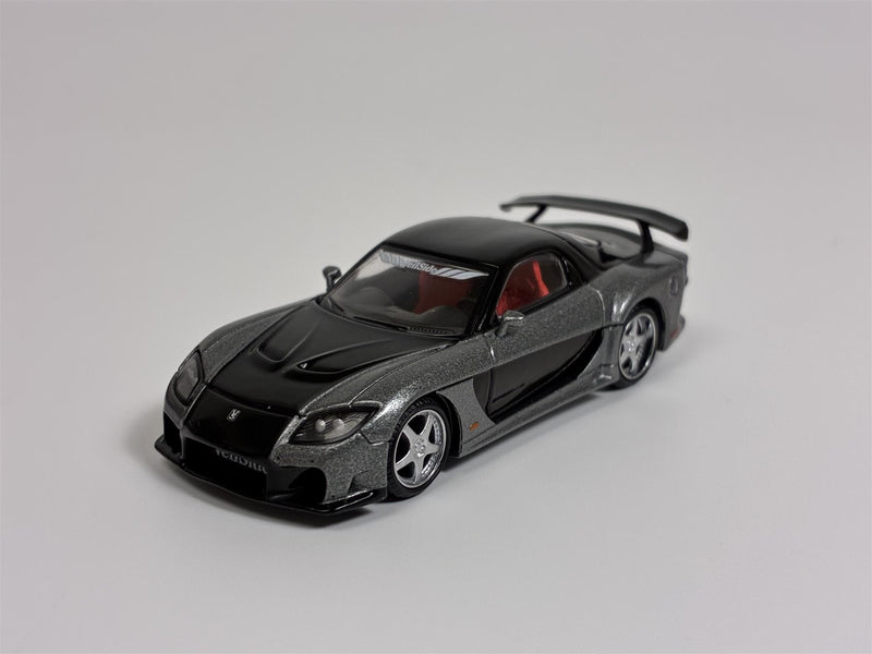 Mazda RX-7 VeilSide Fortune7 Grey LHD 1:64 Scale Mini GT MGT01057L