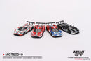 Ford GT LMGTE Pro 2019 24 hrs of Le Mans 4 Car Set 1:64 Mini GT MGTS0010