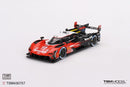 a red and black race car