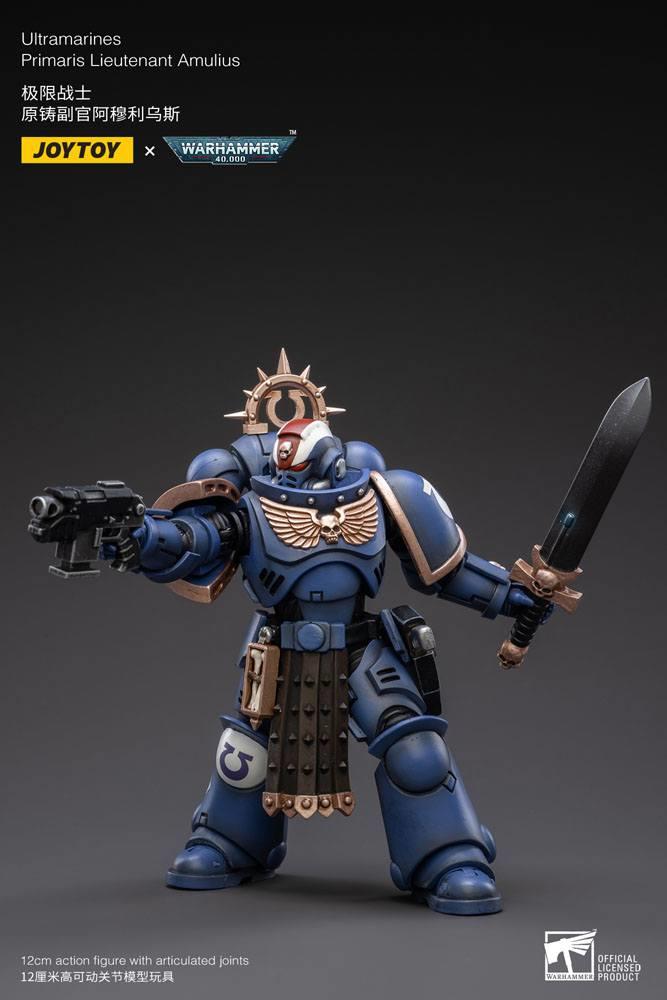 Warhammer 40K Ultramarines Primaris Lieutenant Amulius 1:18 Scale Joy Toy JT3044