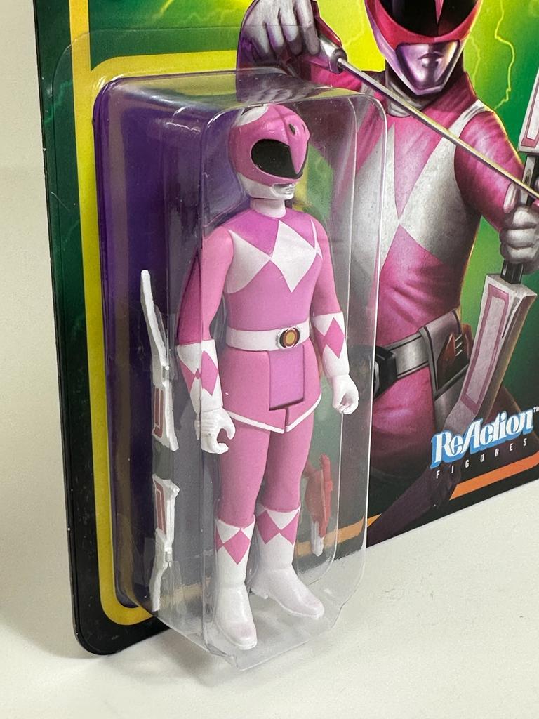 Pink Ranger Mighty Morphin Power Rangers 3.75 Inch Re Action Super7 ...