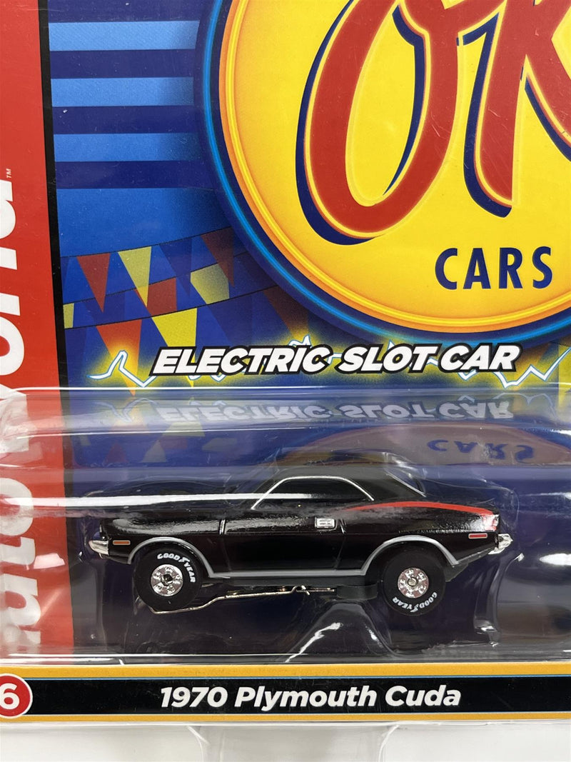 1970 Plymouth Cuda Black Thunderjet Ultra G HO Slot Car Auto World SC377-6