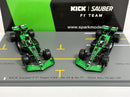 Formula 1 Stake Kick Team Set of 2 Cars Bottas and Guanyu C44 2024 1:64 Scale Spark Y417
