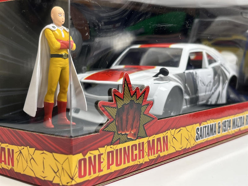 One Punch Man Saitama & 1974 Mazda RX 3 1:24 Scale Jada 253255058