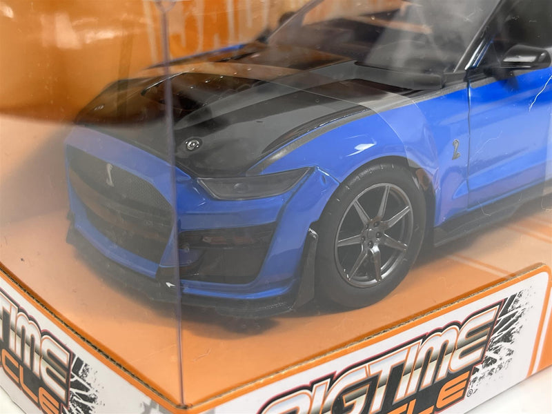 Ford Mustang Shelby GT500 2020 Blue Big Time Muscle 1:24 Scale Jada 33881