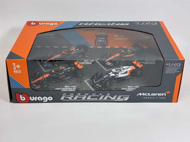 McLaren F1 4 Car Set Lando Norris