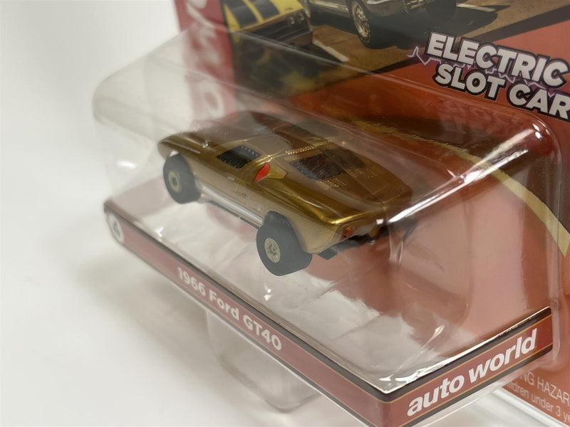 1966 Ford GT40 Gold Thunderjet Ultra G HO Slot Car Auto World SC379-4