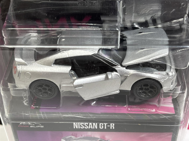 Nissan GT-R Silver 1:64 Scale Pink Slips Jada 213291000