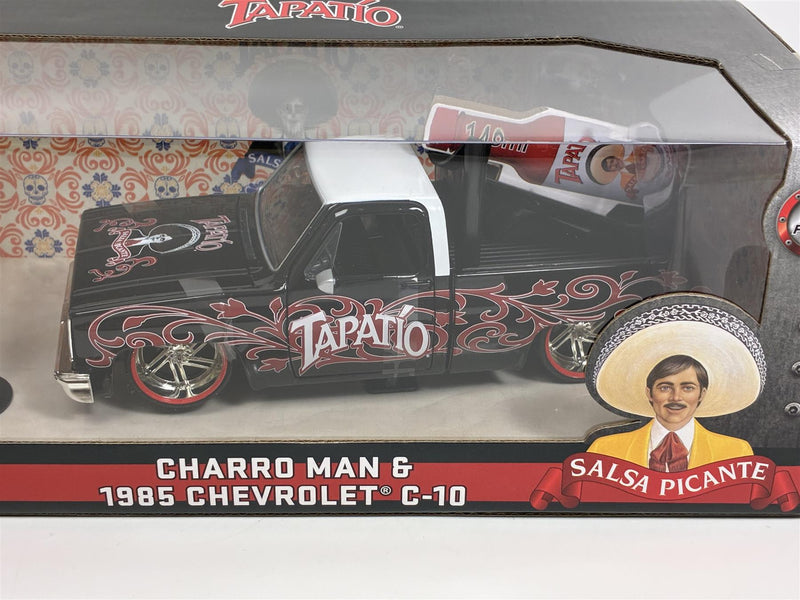 Tapatio Charro Man Figure and 1985 Chevrolet C-10 1:24 Jada 35476