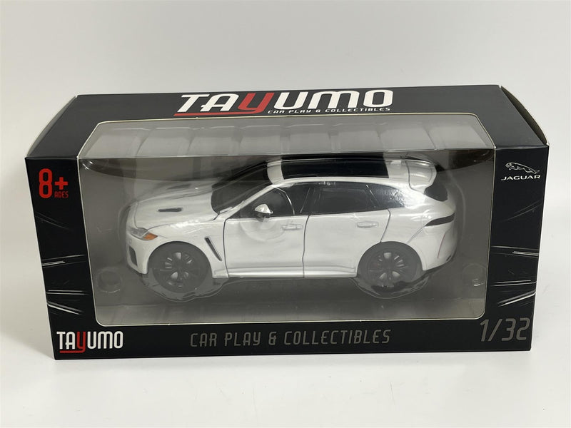 Jaguar F Pace White LHD Light and Sound 1:32 Scale Tayumo 32110019