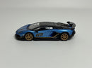 Lamborghini Aventador SVJ 63 Blu Aegir LHD 1:64 Scale Mini GT MGT00784L