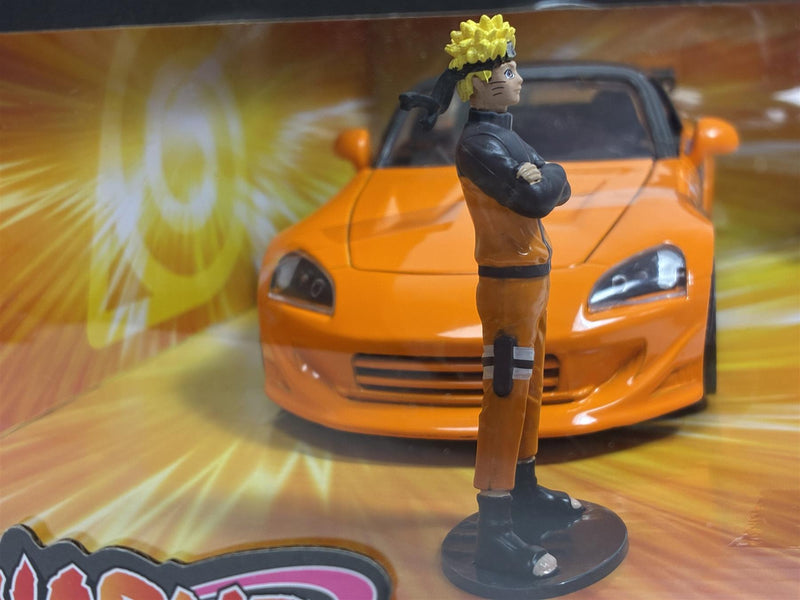 Naruto Shippuden Naruto Figure and 2001 Honda S2000 1:24 Jada 35351