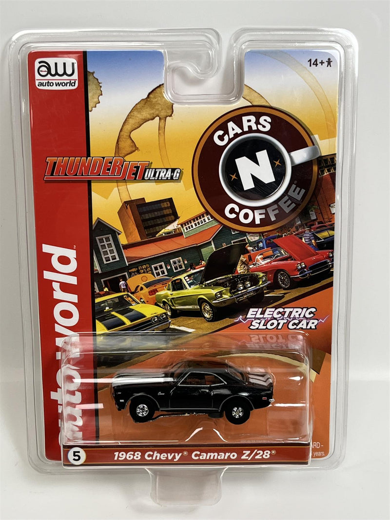 1968 Chevy Camaro Z/28 Black Thunderjet Ultra G HO Slot Car Auto World SC379-5