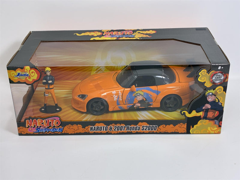 Naruto Shippuden Naruto Figure and 2001 Honda S2000 1:24 Jada 35351