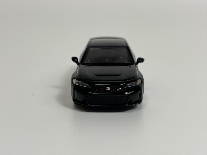 Honda Civic Type R Crystal Black Pearl 2023 W Advan GT Wheel LHD 1:64 Mini GT MGT00585L