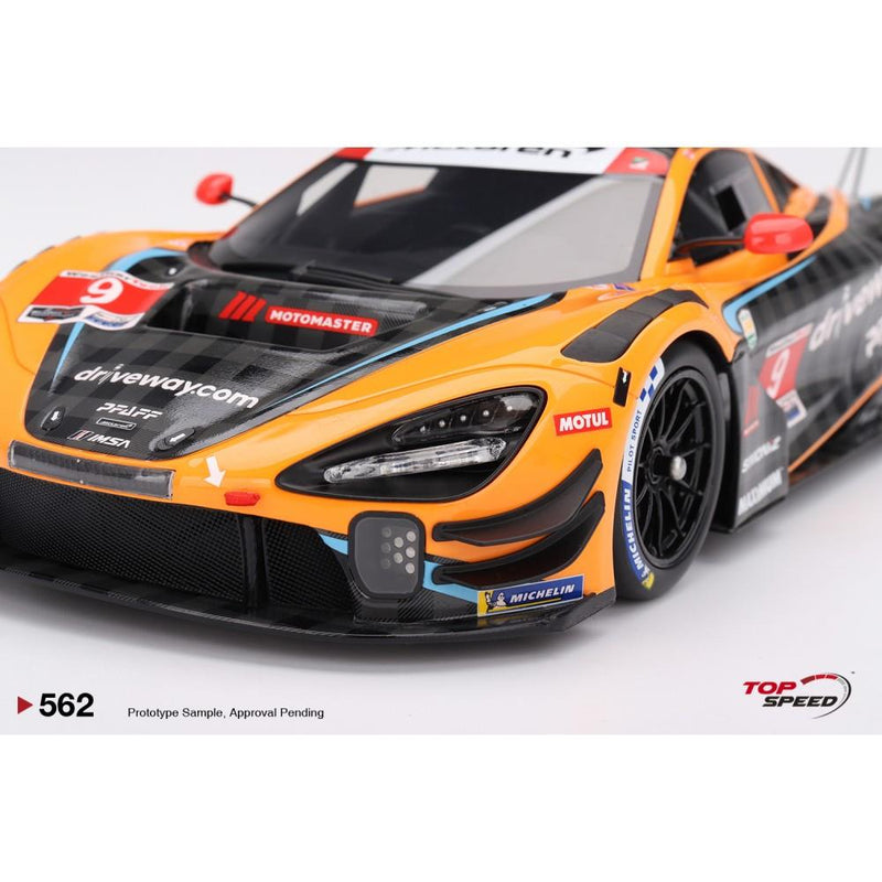 McLaren 720S GT3 Evo No.9 2024 IMSA Daytona 24 Hrs 1:18 Scale Topspeed TS0562