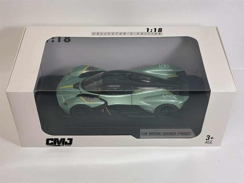 Aston Martin Valkyrie Appletree Green 1:18 Scale CMJ Diecast DC118AMVKSG