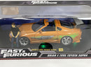 Fast and Furious 1995 Toyota Supra Lights Up Brian Figure 1:18 Jada 31139