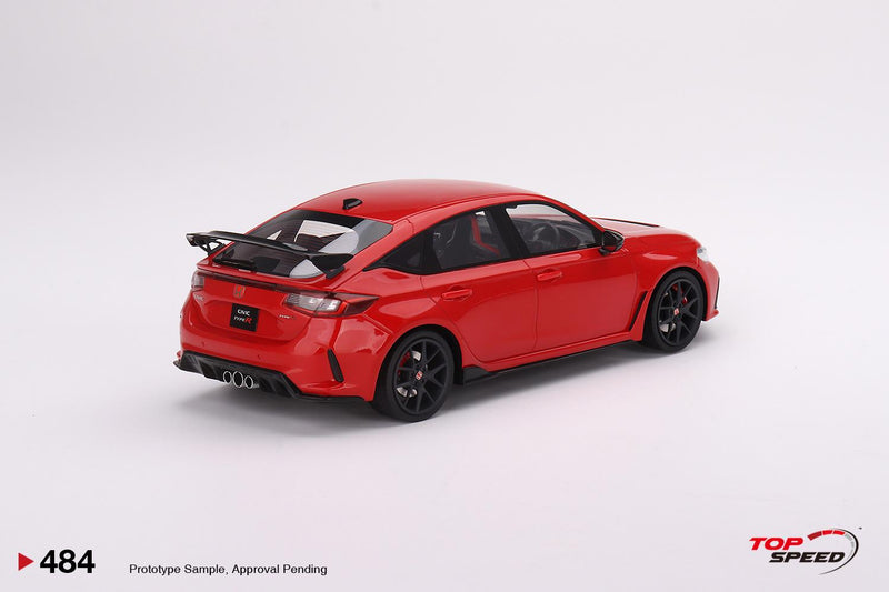 Honda Civic Type R Rallye Red RHD 2023 1:18 Scale TSM TS0484