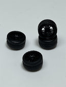 BNDS Custom Wheel Parts Wheel and Tyre Set Flat Black 1:64 MOT Hobby BC26403SFB